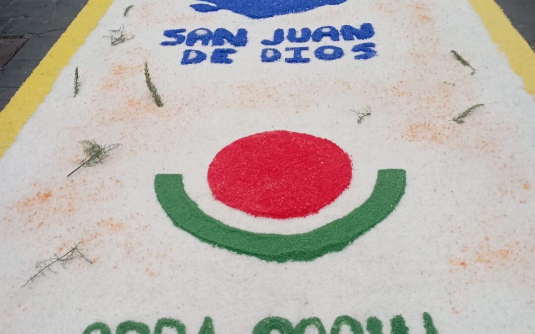La alfombra del Corpus Christi de la Obra Social