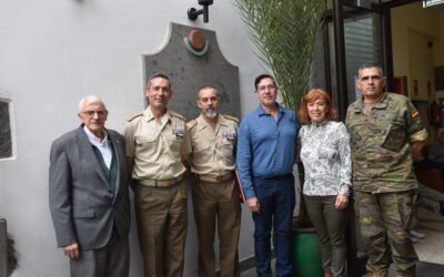 Visita del General Jefe de la Brigada Canarias XVI