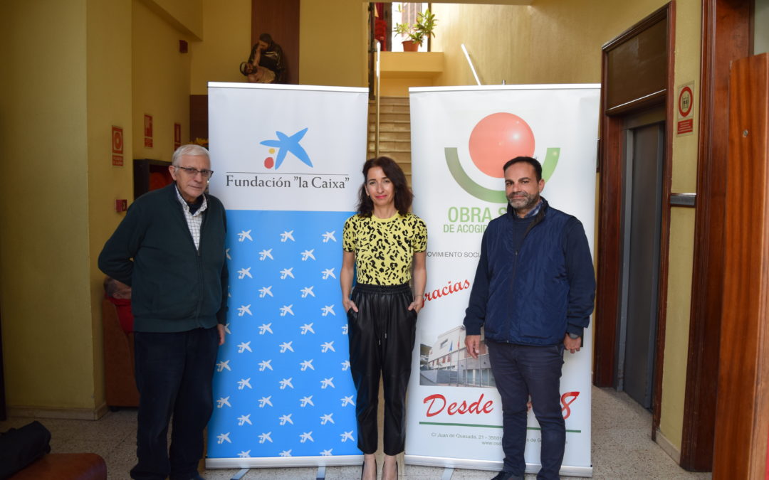 Visita de la responsable territorial de Acción Social Canarias de CaixaBank