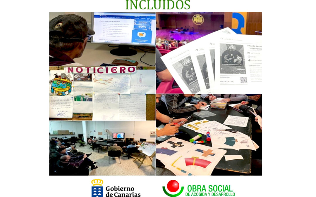 Proyecto IncluiDos, financiado por Servicios Sociales Gobierno de Canarias