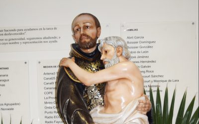Se Bendice la Imagen de San Juan de Dios en el Centro de Los Hoyos